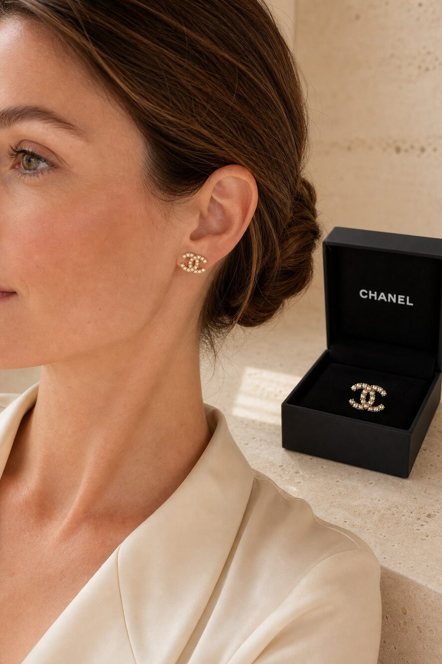 CHANEL Classic Parisian Earrings Style 21 | New with Box - Picture 9 of 9